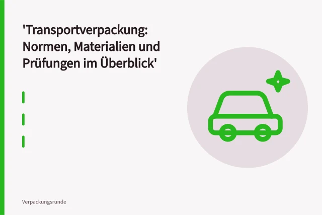 Wellpappe-Versandkarton auf Palette mit Umreifung in Versandhalle. Transportverpackung: Normen, Materialien und Prüfungen im Überblick